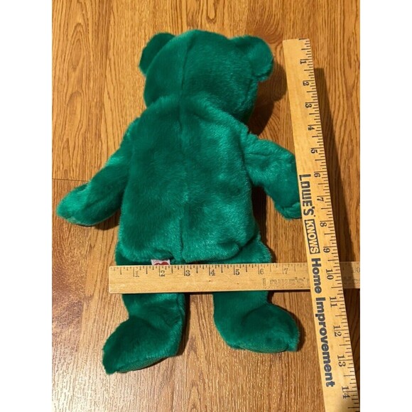 Vintage 1998 14" TY Beanie Baby Buddy ERIN The Green Irish Bear Shamrock St. Pat - Picture 7 of 9
